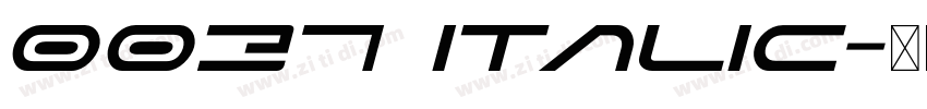 0037 Italic字体转换
